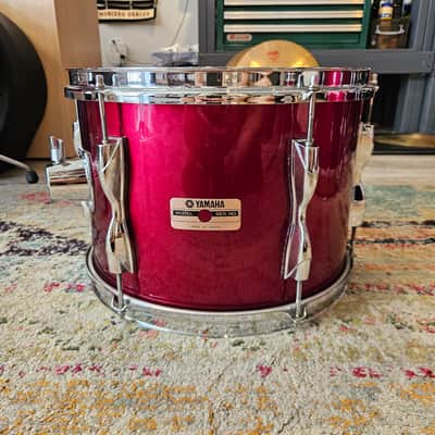 Yamaha 9000 Series Recording Custom Drum Kit 22-16-13-12" in Garnet Red - Birch Shells Made In Japan 1982 image 17