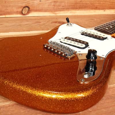 FENDER PAWN SHOP SUPER-SONIC MINT! 2012 Orange Flake Offset Guitar HH 08567 image 7