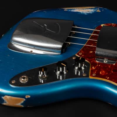 2014 Fender Custom Shop '64 Jazz Bass Heavy Relic - Lake Placid Blue with Matching Headstock | USA 1964 Vintage Reissue 4-String | CoA OHSC image 21