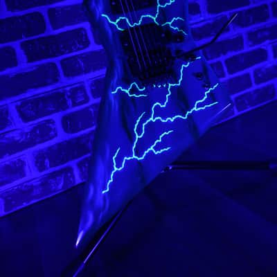 Hamer Scepter Lightning Bolt Day Glo Graphic 1987 w/OHSC image 11