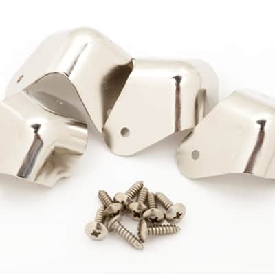 Genuine Fender Universal 2-Screw Amplifier Amp Metal Corners - Set of 4 image 7
