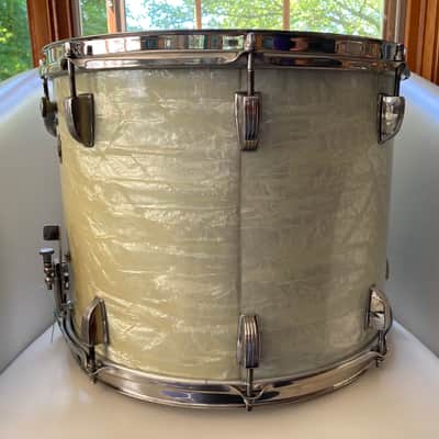 WFL/Ludwig 12 x 15 Parade Drum 1953-58 - White Marine Pearl image 4