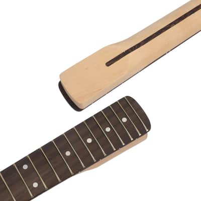 Strat Guitar Neck 22 Fret, Canadian Maple Electric Guitar Neck with Rosewood Fingerboard for ST Style Guitar Parts Replacement (For Right Hand) image 6