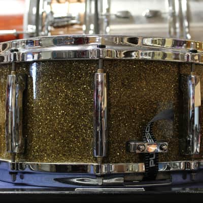 Pearl 6.5x14 Masters Studio Snare Drum in Bronze Sparkle image 2