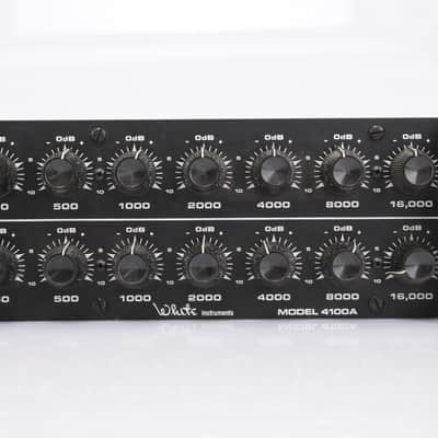 White Instruments 4100A Stereo 10-Band Rackmountable Equalizer #43227 image 6