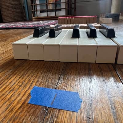Fender Rhodes REPLACEMENT KEYS, 1 octave (1974) (listing 1 of 7) image 3