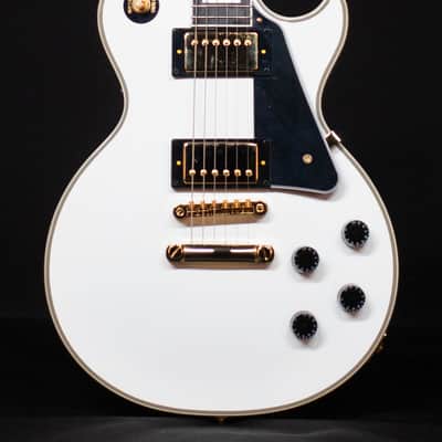 Burny Les Paul Custom RLC-85S Ivory w/ Sustainer Floyd Rose Axcess