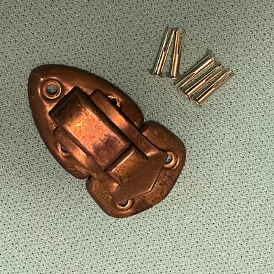 Vintage 1952 Fender Case latch go nocaster poodle case telecaster excelsior latch image 5