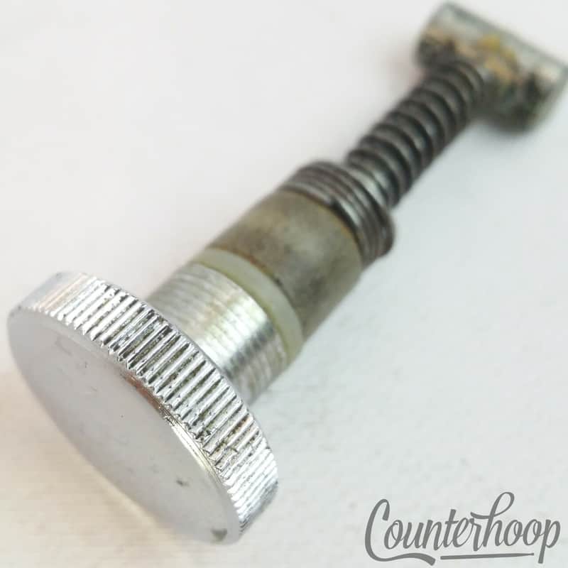 Ludwig Muffler Knob Tensioner Rod 1"Dial Snare/Tom Drum 70s+Brass Nut+Spring USA image 1