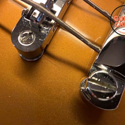 2012 Gibson Les Paul Standard Bass – Goldtop, Rare Oversized Body, Original Case image 15