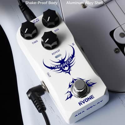 RVONE Analog Delay Guitar Pedal for Electric Guitar, Vintage-Style Guitar Effects Pedal with Warm Echo, Electric Guitar Pedal True Bypass & Durable Aluminum Metal Chassis image 3