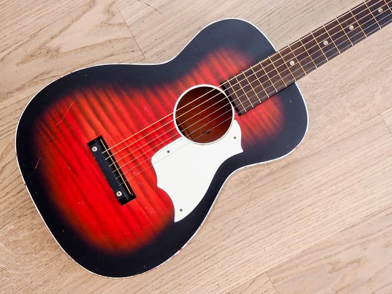 1960s Stella by Harmony H933 Vintage Parlor Acoustic Guitar | Reverb