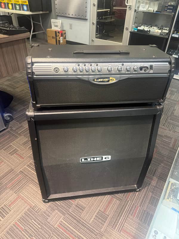Line 6 Spider II HD75 Half Stack  2012 Blac image 1