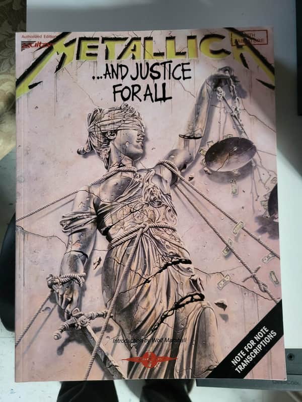 Hal Leonard Metallica – …And Justice for All (Guitar Recorded Versions) – First Edition Hal Leonard (late 80s / early 90s) image 1