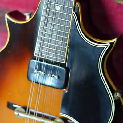 Vintage 1957 Gibson EM-200 solidbody electric florentine mandolin image 13