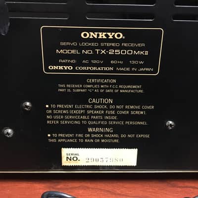 Vintage Onkyo TX-2500 MKII - Restored - Fully Functional - Great Sound image 10