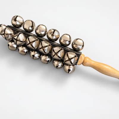 Unbranded 13-Bell Sleigh Bells with Wooden Handle – Hand Percussion image 2