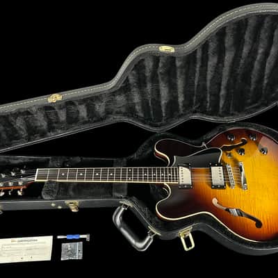 2019 Heritage H-535 Semi-Hollow Flame Top and Back ~ Original Sunburst image 12