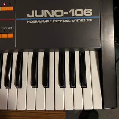 Roland Juno-106 61-Key Programmable Polyphonic Synthesizer 1984 - 1985 - Black image 4