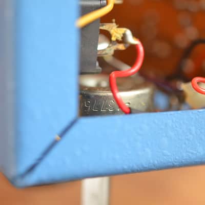 Tycobrahe Octavia Original Vintage Fuzz w/ Wooden Crate 1975 Blue image 13