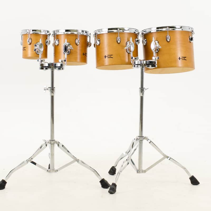TreeHouse Custom Drums Academy Concert Toms - Small Four 6-8-10-12 LIGHT BROWN image 1