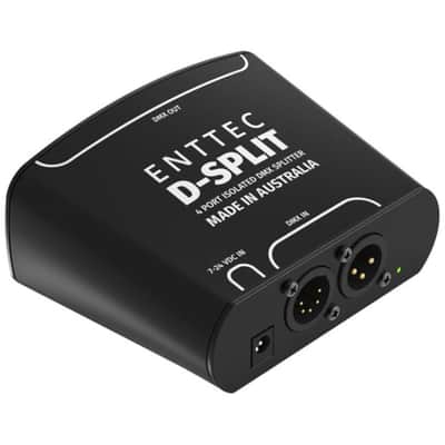 Enttec 70578 D-Split DMX 4 Port Isolated Splitter/Isolator (3/5-Pin) Bundle w... image 3
