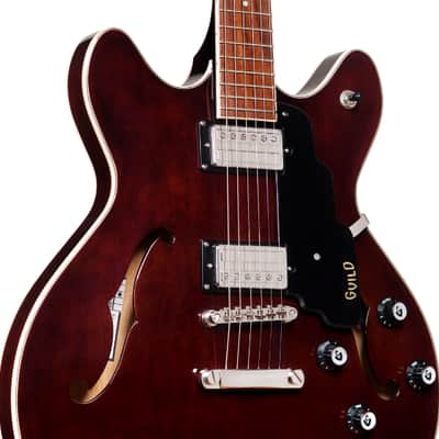 Guild Guitars Starfire I DC - Semi-Hollow Body Electric Guitar - Double-Cut - Vintage Walnut image 4