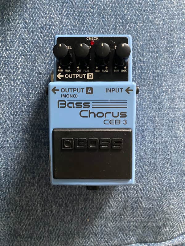 Boss CEB-3 Bass Chorus (Dark Gray Label) 2001 - Present - Blue image 1