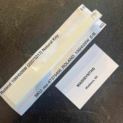 ORIGINAL Roland Replacement Weighted E/B Key (106H028W) for D-50, JX-8P, JX-10, Juno-2, etc (SK-361 keybeds)