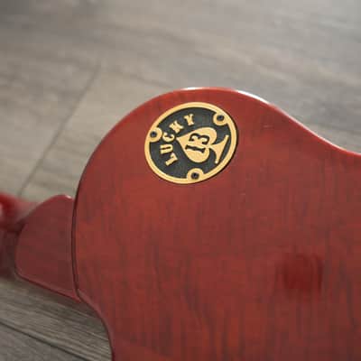 Upgraded Vintage V100-IT W/ Gibson 61 Burstbucker Pickups Kluson CTS pots Series Single Cut Iced Tea image 12