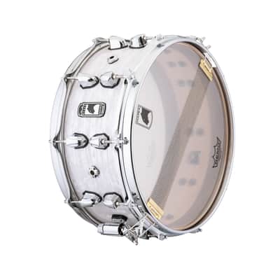 Mapex Black Panther Heritage 14"x6" Maple Snare Drum - White Strata image 4