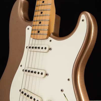 Used Fender Custom Shop '57 Reissue Stratocaster Firemist Gold Journeyman Relic image 12