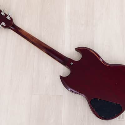 1976 Gibson SG Standard Vintage Guitar Wine Red w/ Tarback & Top, Chainsaw Case image 11