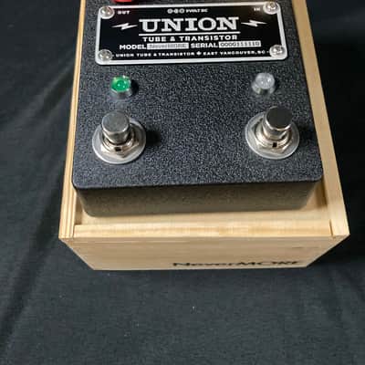 Union Tube & Transistor NeverMore Overdrive - Black - with Wood Box image 2