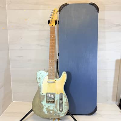 Uknown Telecaster Relic Partscaster Electric Guitar w/ DiMarzio Tone Zone T & Hard Case image 13
