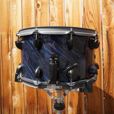 Mapex MyDentity Series - Blue Swirl Covered Finish 8 x 14" Maple Shell Snare Drum image 2