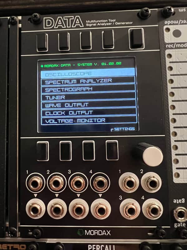 Mordax Mordax DATA Oscilloscope Function Generator Eurorack - Black image 1