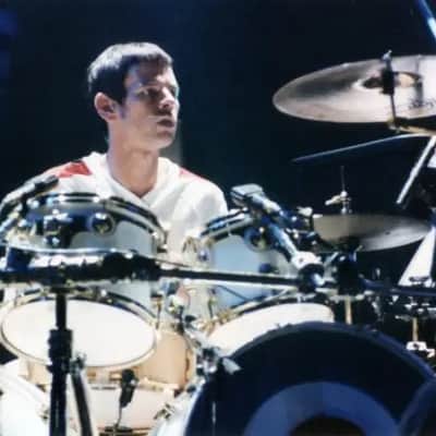 DW Zak Starkey's THE WHO, 8-Piece Tour Set with Rack and Matching Snare! 1988 - White/Gold Hardware image 8