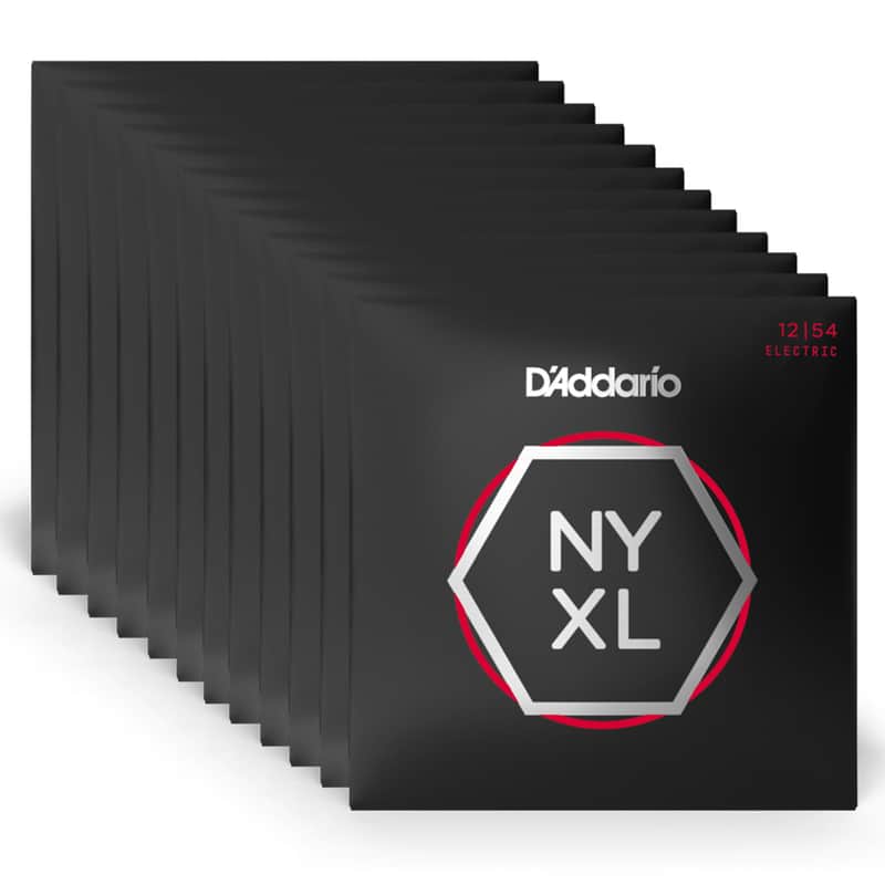 D'Addario NYXL Electric Guitar Strings Heavy 12-54 12 Pack Bundle image 1