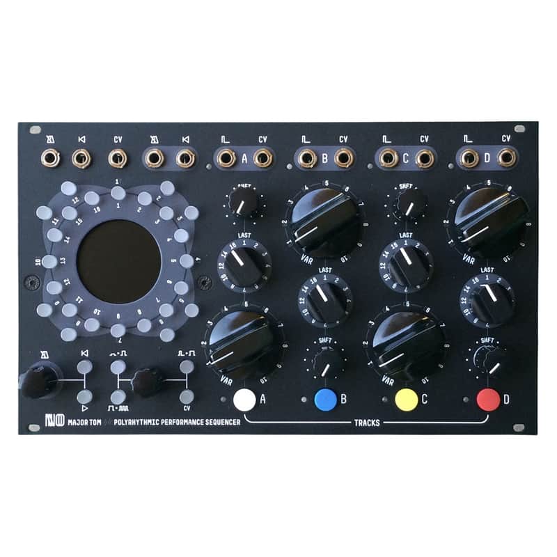 Nono Modular Major Tom Eurorack Polyrhythmic Performance Sequencer Module (Black) image 1