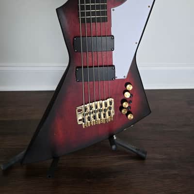 6-String Explorer Bass Oxbloodburst image 12