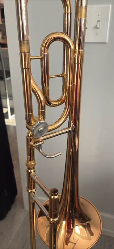 Yamaha YSL-448G Intermediate Bb/F Trombone 2010s - Lacquered Brass image 1
