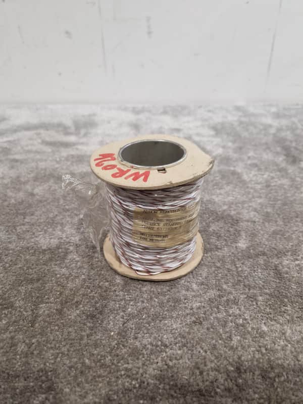 Arrow Electronics 16/0.2mm Equipment Wire White And Brown 100 Metres - Durable Insulation - Excellent image 1