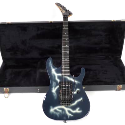 1989 Kramer Nightswan - Lightning Bolt Graphic - Vivian Campbell Signature Model - Original Case image 2
