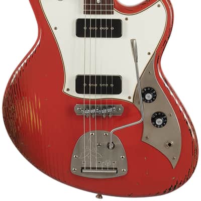 Novo Serus J - Finish Over Finish - Dealer Limited 2025 Fiesta Red over 64 3-Tone Burst image 4