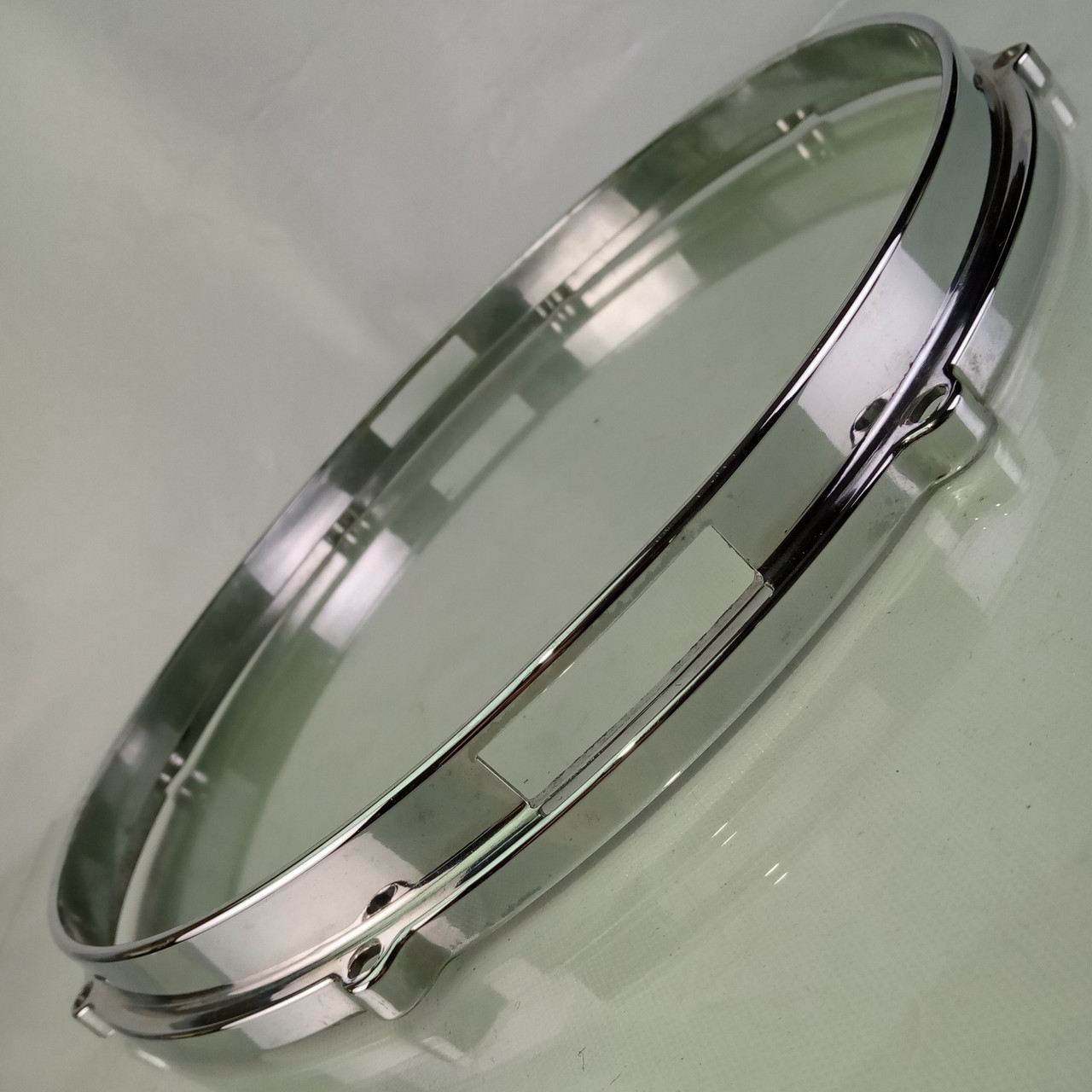 Carlton 14" Die-Cast Snare Drum Resonant Side 8-Lug Rim/Hoop Chrome Vintage 60s — main photograph