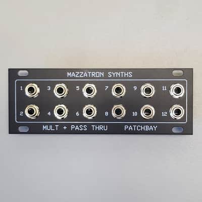 Mazzatron Mult + Pass Thru 1U Patchbay - Eurorack Synthesizer Module image 1
