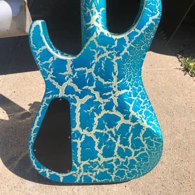 Jackson Custom Soloist USA Silver Blue Crackle 1987 fresh setup image 9