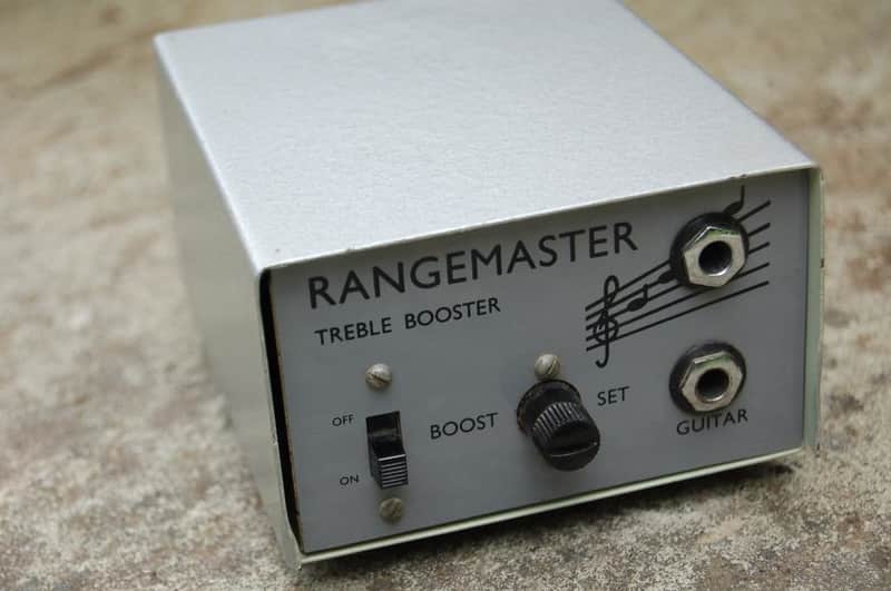 Dallas Rangemaster Treble Booster Original 1960s Grey Hammerite