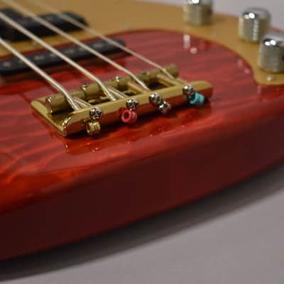 1980s Schecter USA Dallas-Era PJ Bass Employee Build Cherry Red w/OHSC image 12